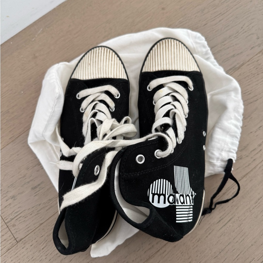 Isabel Marant Benkeen Lace-Up Sneakers - Picture 3 of 10